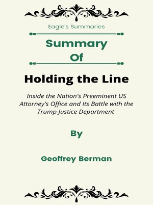 cover image of Summary of Holding the Line
